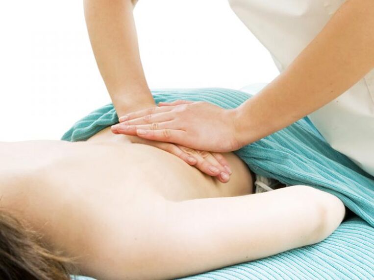 Massage der Lendenwirbelsäule