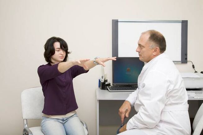 Diagnose der thorakalen Osteochondrose durch einen Neurologen